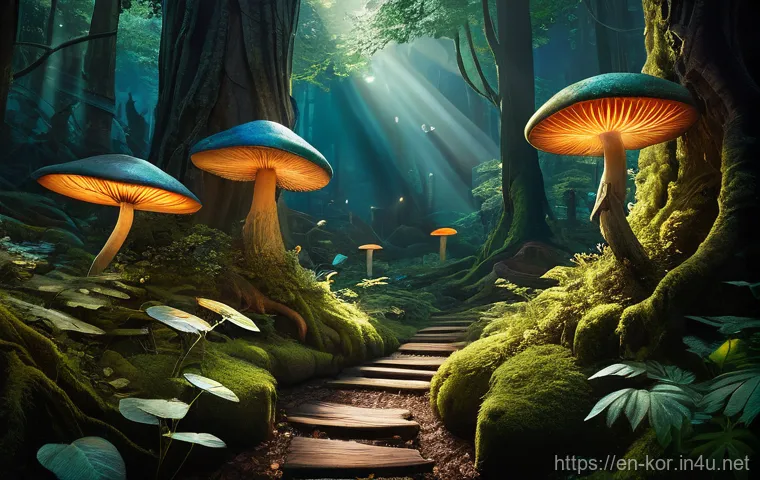 소설의 구성과 주제 분석 - **Immersive Setting: The Whispering Forest Market**
    A breathtaking, highly detailed, and vibrant...