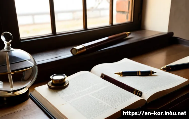 한국사와 국어의 관계 - Photorealistic university study desk exploring the relationship between national history and languag...
